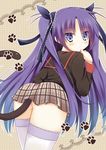  pokopi seifuku tagme tail thighhighs 