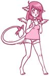  feline female kat katy_(character) pink_theme solo white 