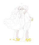  2boys alluka_zoldyck androgynous brothers hunter_x_hunter killua_zoldyck long_hair male male_focus multiple_boys siblings trap 