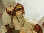  2boys alluka_zoldyck androgynous brothers hunter_x_hunter killua_zoldyck long_hair male male_focus multiple_boys siblings trap 