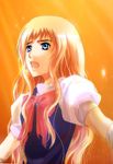  akebi_(kakuri) bad_id bad_pixiv_id blonde_hair blue_eyes earrings gloves jewelry light long_hair macross macross_frontier music sheryl_nome singing solo tears 