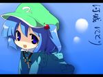  blue_hair character_name hat kawashiro_nitori oka_(bananashoe) short_hair solo touhou two_side_up 