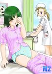  adult_baby diaper multiple_girls nurse pajamas 