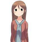 aaaa black_eyes blush brown_hair original simple_background solo white_background 