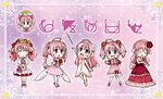  :d ahoge animal_ears boots border chibi choker closed_eyes dog_days dog_ears dog_tail dress flower frills gloves hair_down hair_flower hair_ornament hairband highres jewelry kuromitu_(kageneko) long_hair microphone millhiore_f_biscotti multiple_persona necklace open_mouth pantyhose pendant pink_hair puffy_sleeves purple_eyes smile star tail thighhighs twintails two_side_up 