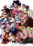  6+boys absurdres albino alex_(street_fighter) aqua_hair armlet bald bangs baseball_cap big_hair black_hair blonde_hair blue_eyes bracelet brothers bun_cover capcom china_dress chinese_clothes choker chun-li dark_skin double_bun dougi dress dudley earrings elena_(street_fighter) everyone eyebrows facepaint facial_hair fighting_stance fingerless_gloves forehead_jewel gloves gouki hair_over_one_eye hat hat_over_one_eye headband highres hugo_andore ibuki_(street_fighter) ikeno_daigo jewelry ken_masters long_hair makoto_(street_fighter) mask multiple_boys multiple_girls muscle mustache neck_ring necro_(street_fighter) ninja no_pupils official_art oro_(street_fighter) pantyhose pelvic_curtain ponytail q_(street_fighter) red_eyes red_hair remy_(street_fighter) ribbon_choker ryuu_(street_fighter) scan sean_matsuda shirtless short_hair siblings spiked_bracelet spiked_hair spikes street_fighter street_fighter_iii_(series) stud_earrings tan thick_eyebrows topknot twelve twins urien white_hair yang_lee yellow_eyes yun_lee 