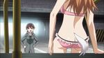  2girls animated animated_gif ass ass_bounce bra brown_hair butt_crack charlotte_e_yeager female gertrud_barkhorn jiggle long_hair multiple_girls panties pink_bra pink_panties strike_witches underwear 