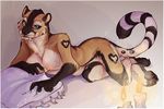  anthrofied breasts candle fangs feline female looking_at_viewer mammal maxi-rover nude pillow pinup pose sabertooth smilodon solo uru whiskers 