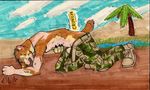  cheetah desert dog_tags feline male mammal military oasis sikes solo transformation 