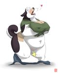  big_butt breasts butt canine chubby dog female gillpanda growth hat husky mammal overweight transformation weight_gain 