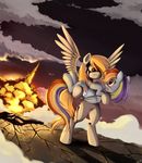  anthrofied blood blush cloud clouds derpy_hooves_(mlp) duo equine explosion female feral friendship_is_magic horse mammal my_little_pony night outside pegasus pony ponykillerx rainbow-dash rainbow_dash_(mlp) update wings 