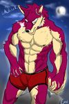  anthro biceps boxers brown_belly bulge canine chest_tuft cigarette fur male mammal microphone moon muscles night nipples pecs pink_fur pose smoking solo standing topless tuft underwear unknown_artist white_fur wolf yellow_eyes 