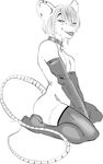  charlie_di_corso collar girly gloves hair invalid_tag legwear looking_at_viewer male mammal monochrome moobs nude rat rodent sitting stockings terrice transvestite 