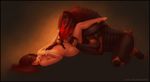  abstract_background alien ashley_williams breasts brown_hair brown_theme cunnilingus eyes_closed female hair human interspecies krogan male mammal mass_effect nude oral oral_sex sex straight urdnot_wrex vaginal viral_divinity 