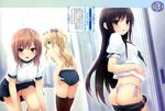  bra coffee-kizoku cure_girl hoshimiya_miyu kunimura_kotone nanjou_rena pantsu tagme thighhighs 