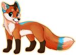  ambiguous_gender black_background canine etuix feral fox mammal plain_background solo 