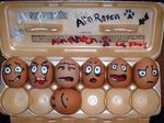  alinraven egg faces humor painted 