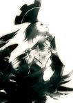  bad_id bad_pixiv_id black_hair monochrome monster nyx_avatar persona persona_3 solo teddy_(artist) 