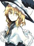  blonde_hair braid fori hat kirisame_marisa solo touhou witch_hat yellow_eyes 