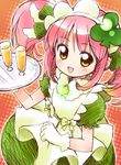  amulet_clover club_(shape) hinamori_amu kemkem magical_girl shugo_chara! solo tray 