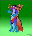  anthro blush canine duo gay gayturr grope licking lizard male mammal penis purple_eyes red_eyes reptile scalie sly stripes surprise tongue wolf zarek 