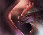  akulatraxas amazing ambiguous_gender dragon fangs feathers fur grin horn looking_at_viewer male mugshot pink_theme scalie solo spines superboll teeth wings 