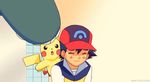  1boy animated animated_gif boy lowres pikachu pokemon pokemon_(anime) satoshi_(pokemon) 