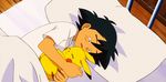  1boy animated animated_gif black_hair boy lowres pikachu pokemon pokemon_(anime) satoshi_(pokemon) 