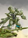  desert dust ground_vehicle gun machine_gun mecha military military_vehicle mizuki_(mizuki_ame) motor_vehicle muvluv muvluv_alternative no_humans science_fiction t-55 tank weapon 