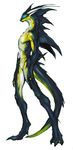  abstract blue_eyes centrifuge dragon featureless_crotch fins horn invalid_tag male nude plain_background rickenbacker standing water_dragon white_background yellow yellow_body 