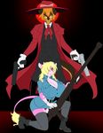  anime blonde_hair boots bovine breasts canine cattle ceras cleavage clothed clothing coat cosplay cow dog female gloves gun hair hat hellsing kingofkof legwear male mammal miles_(kingofkof) pink pink_body ranged_weapon ruby_(rubyluvcow) rubyluvcow seras_victoria spazzykoneko stockings weapon 