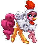 alpha_channel avian bird blue_eyes bricu chicken costume equine female feral friendship_is_magic hair horse invisible_background looking_at_viewer mammal my_little_pony oddly_sexy pink_hair pinkie_pie_(mlp) plain_background pony smile solo transparent_background 