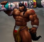  biceps big_muscles body_markings braford bulge equine horse loincloth male mammal markings muscles native_american pecs totem_pole tribal 