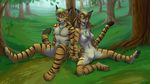  blue brother brown cat clothing couple cute eyes eyewear feline female flora forest glasses invalid_color invalid_tag leoian love male nude paws sibling sister sunset tiger tree twokinds wood 