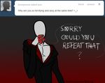  blood dialogue humanoid licking not_furry shirt_open slendermane suit tongue tumblr white_body 