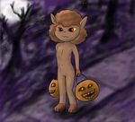  abstract_background anthro canine cub fangs female flat_chested ghoul_school hair halloween hi_res holidays looking_at_viewer mammal monster red_eyes scooby-doo scooby-doo_(series) smile solo were werewolf winnie_werewolf wolf young zekromlover 