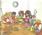  anchor barefoot black_hair blonde_hair boat bound box brown_hair colette_(thea_sisters) female geronimo_stilton hair hook mammal mouse nicky_(thea_sisters) oil_lamp pamela_(thea_sisters) pauline rodent rope thea_sisters toes unknown_artist violet_(thea_sisters) 