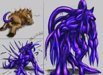  back_tentacles canine goo hindpaw hyper male mammal monster paws pink rwolf tentacles transformation wolf 
