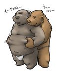  bear chubby cuddling duo fundoshi gay heki hug japanese_text kemono loincloth love_handles male mammal overweight text underwear 