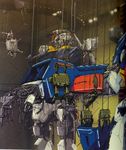  artist_request damaged gundam mecha no_humans oldschool zeta_gundam zeta_gundam_(mobile_suit) 