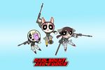  crossover erica_hartmann gertrud_barkhorn minna-dietlinde_wilcke powerpuff_girls strike_witches striker_unit 