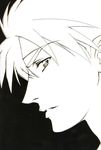  absurdres artist_request greyscale headband highres majutsushi_orphen male_focus monochrome orphen scan solo 
