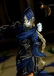  armor blonde_hair braid dark_souls flower gauntlets hornet knight long_hair lord's_blade_ciaran mask single_braid souls_(from_software) weapon 