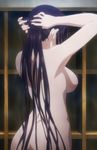  1girl ass back breasts female highres kanzaki_kaori large_breasts long_hair nude purple_hair standing to_aru_majutsu_no_index walk-in 
