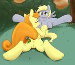  anus blush carrot_top_(mlp) cunnilingus cutie_mark derpy_hooves_(mlp) equine female friendship_is_magic horse lesbian my_little_pony oral oral_sex pegasus pony pussy pussy_juice sex smitty_g vaginal wings 