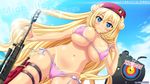  bikini cameltoe cleavage garter gun honoo_no_haramase_oppai_nyuu_doukyuusei squeez swimsuits tan_lines underboob wallpaper 