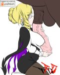  1girl bestiality breasts glynda_goodwitch penis rwby suicidetoto 