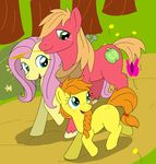  arthropod big_macintosh_(mlp) blonde_hair butterfly colt couple cub cutie_mark equine euqine family female feral fluttershy_(mlp) freckles friendship_is_magic fur green_eyes hair hooves horse insect male mammal my_little_pony orange_fur orange_hair original_character orignal_character outside pegasus pink_hair pony red_fur red_fure walking wings yellow_fur yoke young 