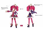  bare_shoulders cape concept_art crown detached_sleeves disgaea gray_eyes grey_eyes nippon_ichi pantyhose petta phantom_kingdom pointy_ears red_hair translation_request twintails 