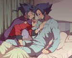  bad_id bad_pixiv_id blue_hair blush brothers cape inazuma_eleven_(series) inazuma_eleven_go incest kudou_akira male_focus multiple_boys siblings tsurugi_kyousuke tsurugi_yuuichi yaoi 